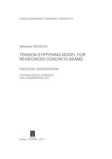 Tension stiffening model for reinforced concrete beams ; Gelžbetoninių sijų tempimo sustandėjimo modelis
