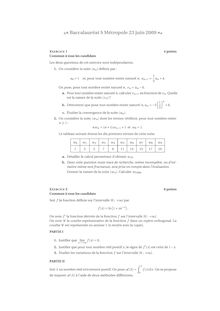 Sujet du bac S 2009: Mathématique Obligatoire