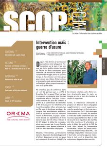 SCOP Info n°11 - Intervention maïs : guerre d usure
