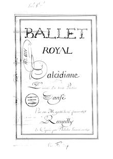 Partition Manuscript Score, Ballet d Alcidianen, Lully, Jean-Baptiste