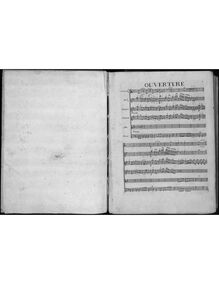Partition , Overture, Le Huron, Grétry, André Ernest Modeste