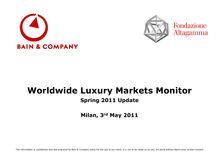 Bain Luxury Study - Spring 2011 Update v2