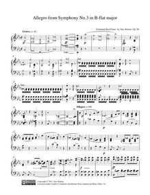 Partition complète, Symphony No.3, E♭ major, Ries, Ferdinand
