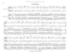 Partition , Forlane,  No.1, Overture, C major, Bach, Johann Sebastian