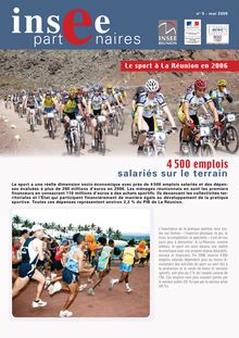 Le sport à La Réunion en 2006 - 4 500 emplois salariés sur le terrain