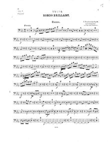 Partition basse , partie, Rondo brillant, Mendelssohn, Felix