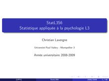 StatL3S6   Statistique appliquée à la psychologie L3
