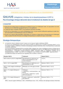 GALVUS - Synthèse d avis GALVUS - CT5731