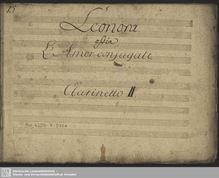 Partition hautbois 2, Leonora, Leonora, ossia L’amore conjugale ; Leonore