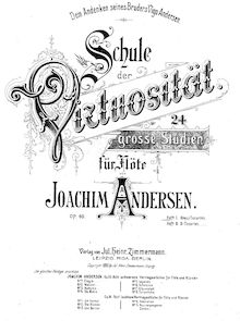 Partition , partie 1 (Etudes 1-12), Schule der Virtuosität für Flöte (School of Virtuosity pour flûte), Op.60