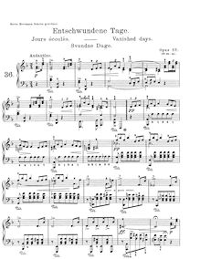 Partition complète, lyrique pièces, Op.57, Grieg, Edvard