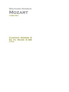 Partition complète, corde quatuor No.8, Quartet, F major, Mozart, Wolfgang Amadeus par Wolfgang Amadeus Mozart