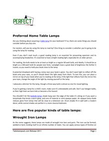 Preferred Home Table Lamps
