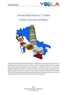 Circuit Italie 8 jours / 7 nuits : Venise, Florence et Rome - visiter Rome