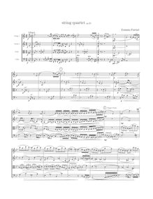 Partition complète, corde quatuor No.4, Ferreri, Ernesto