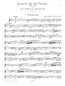 Partition de violon, violon Concerto No.3, Op.7, Spohr, Louis