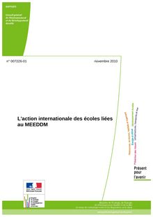 L action internationale des écoles liées au MEEDDM