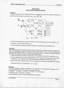 UTBM 2003 el56 commande de machines genie electrique et systemes de commande semestre 1 final