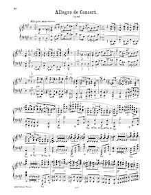 Partition complète (600dpi), Allegro de concert, A major