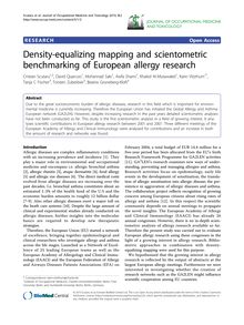 Density-equalizing mapping and scientometric benchmarking of European allergy research