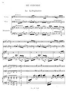 Partition Concert III, Pièces de clavecin en Concert, Concerted Harpsichord Works