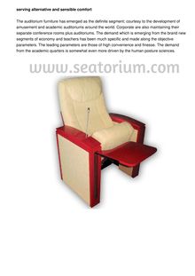 Contemporary Auditorium Furniture Getting Even more Specialized And Demand Driven