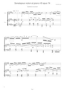 Partition I, Allegro, violon Sonata No.2, Plante, Cyril