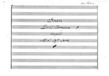 Partition complète, Sonata per il Fortepiano, D major, Sarti, Giuseppe