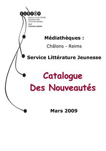 Catalogue Des Nouveautés