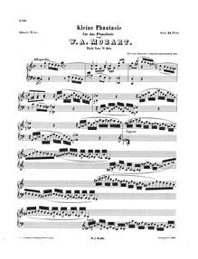 Partition complète, Capriccio, C major, Mozart, Wolfgang Amadeus par Wolfgang Amadeus Mozart