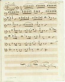 Partition parties complètes, Sonata pour 3 violons en D major, D