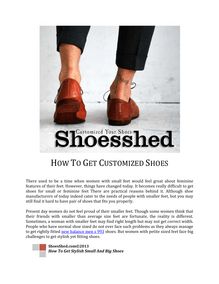 How To Get Customized Shoes