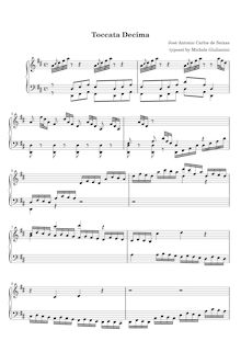 Partition Toccata No.20, Toccatas pour clavecin, Seixas, Carlos