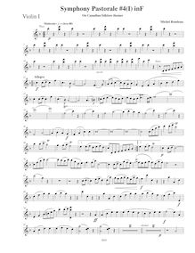 Partition violons I, Symphony No.4  Pastorale , Symphony on Canadian Folk Themes