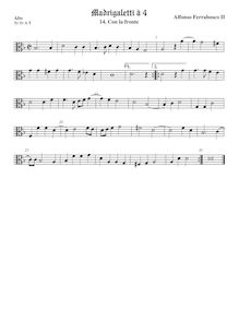Partition ténor viole de gambe 1, alto clef, Madrigaletti, Ferrabosco Jr., Alfonso par Alfonso Ferrabosco Jr.