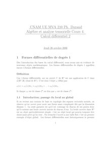 Durand Algèbre et  - CNAM UE MVA 210 Ph. Durand Algèbre et analyse ...