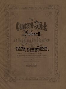 Partition couverture couleur, Concert Stück, Op.38, Concert Stück für Violoncell mit Begleitung des Pianoforte, Op.38