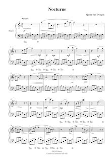 Partition Score (original), Nocturne 1, Nocturne 1, 1 Keyboard (piano is preferred)