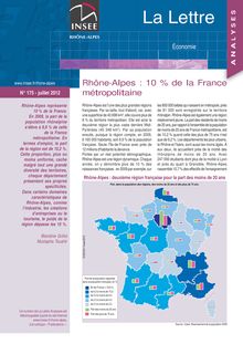 Rhône-Alpes : 10 % de la France métropolitaine 