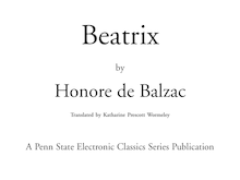 Beatrix - Honore de Balzac