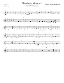 Partition viole de gambe aigue 2, aigu clef, Banchetto Musicale