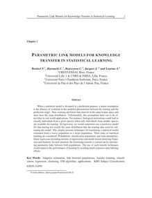 Parametric Link Models for Knowledge Transfer in Statistical Learning