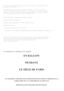 En ballon! Pendant le siege de Paris par Gaston Tissandier