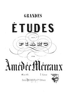 Partition complète, Etudes, Op.63, Méreaux, Jean-Amédée Lefroid de