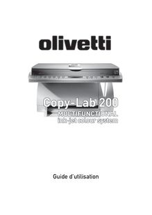 Notice  Photocopieuse Olivetti  CopyLab 200
