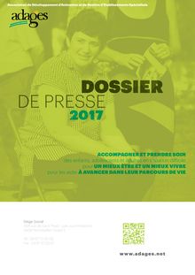ADAGES | DOSSIER DE PRESSE 2017