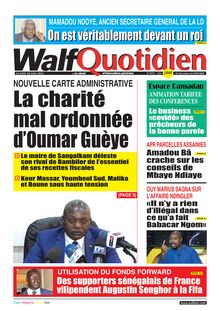 Walf Quotidien n°8737 - du lundi 10 mai 2021