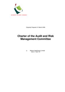 Audit & Risk Management Committee Charter