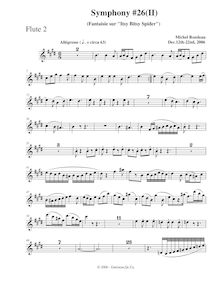Partition flûte 2, Symphony No.26, B major, Rondeau, Michel par Michel Rondeau