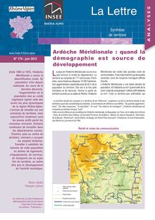 Ardèche Méridionale : quand la démographie est source de développement